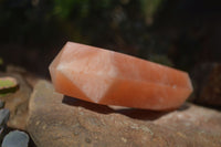 Polished Orange Twist Calcite Tower x 1 From Maevantanana, Madagascar