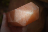 Polished Orange Twist Calcite Tower x 1 From Maevantanana, Madagascar