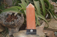 Polished Orange Twist Calcite Tower x 1 From Maevantanana, Madagascar