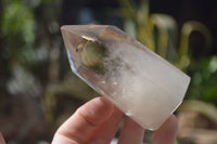 Polished Wispy Phantom Smokey Quartz Points x 6 From Madagascar