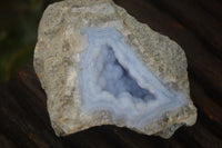 Natural Blue Lace Agate Geode Specimens  x 12 From Nsanje, Malawi - Toprock Gemstones and Minerals 