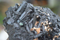 Natural Schorl Black Tourmaline Specimens With Hyalite Opal x 2 From Erongo Mountains, Namibia - TopRock