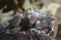 Natural Drusy Quartz Coated Malachite On Red Copper Dolomite  x 1 From Likasi, Congo - Toprock Gemstones and Minerals 