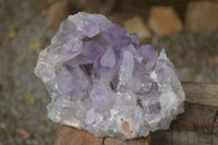 Natural Jacaranda Amethyst Clusters  x 2 From Zambia - Toprock Gemstones and Minerals 