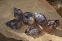 Natural New Window Amethyst Crystals  x 6 From KZN, South Africa - Toprock Gemstones and Minerals 