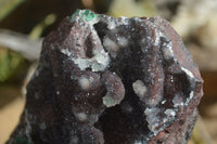 Natural Drusy Quartz Coated Malachite On Red Copper Dolomite  x 1 From Likasi, Congo - Toprock Gemstones and Minerals 