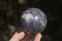 Polished Purple Lepidolite Spheres  x 3 From Zimbabwe - Toprock Gemstones and Minerals 