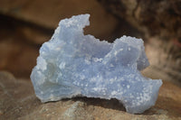 Natural Etched Blue Chalcedony Specimens  x 12 From Nsanje, Malawi