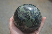 Polished Stromatolite / Kambamba Jasper Sphere  x 1 From Mahajanga, Madagascar - TopRock