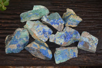 Natural Azurite & Malachite On Dolomite Specimens  x 12 From Southern Africa - Toprock Gemstones and Minerals 