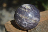 Polished Purple Lepidolite Spheres  x 3 From Zimbabwe - Toprock Gemstones and Minerals 