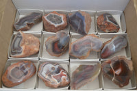 Polished River Agate Nodules  x 12 From Sashe River, Zimbabwe