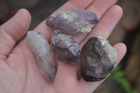 Natural Window Amethyst Crystal Specimens  x 12 From Chiredzi, Zimbabwe