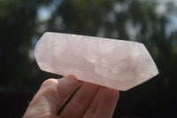 Polished Double Terminated Pink Rose Quartz Points  x 4 From Ambatondrazaka, Madagascar - TopRock