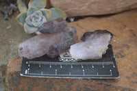 Natural Window Amethyst Crystal Specimens  x 12 From Chiredzi, Zimbabwe