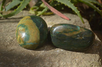 Polished Green Verdite Free Forms x 6 From Zimbabwe