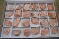 Natural New Sunset Orange Calcite Specimens  x 24 From Spitzkop, Namibia - Toprock Gemstones and Minerals 