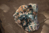 Natural Rare Ball Malachite On Drusy Quartz & Dolomite Matrix  x 2 From Kambove, Congo - Toprock Gemstones and Minerals 