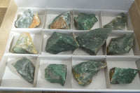 Natural Rough Jade Cobbed Specimens x 12 From Swaziland