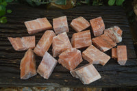 Natural New Sunset Orange Calcite Specimens  x 24 From Spitzkop, Namibia - Toprock Gemstones and Minerals 