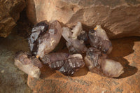 Natural Window Amethyst Crystal Specimens  x 6 From Chiredzi, Zimbabwe