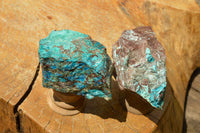 Natural Rough Blue Shattuckite Specimens  x 12 From Namibia - TopRock