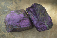 Natural Metallic Purpurite Cobbed Specimens  x 6 From Erongo, Namibia - Toprock Gemstones and Minerals 