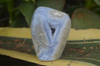 Polished Blue Lace Agate Standing Free Forms  x 3 From Nsanje, Malawi - Toprock Gemstones and Minerals 