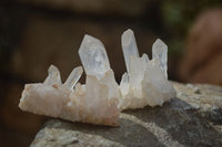 Natural Small Quartz Clusters  x 35 From Madagascar