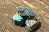 Natural Rough Blue Shattuckite Specimens  x 12 From Namibia - TopRock