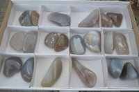 Polished Agate Chalcedony Tumble Stones x 20 From Madagascar