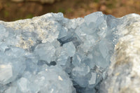 Natural Extra Large Blue Celestite Geode With Cubic Crystals  x 1 From Sakoany, Madagascar - TopRock