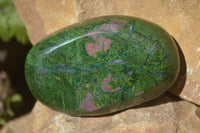 Polished Green Verdite Free Forms x 6 From Zimbabwe