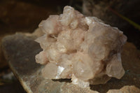 Natural Cascading Smokey Quartz Clusters x 2 From Luena, Congo