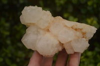 Natural White Phantom "Cathedral Window" Quartz Clusters  x 3 From Madagascar