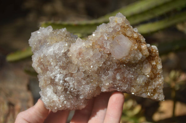 Natural Smokey Spirit Quartz Clusters x 3 From Boekenhouthoek, South Africa