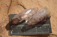 Natural Window Amethyst Quartz Crystals  x 12 From Chiredzi, Zimbabwe - Toprock Gemstones and Minerals 