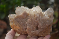 Natural Cascading Smokey Quartz Clusters x 2 From Luena, Congo