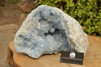 Natural Extra Large Blue Celestite Geode With Cubic Crystals  x 1 From Sakoany, Madagascar - TopRock