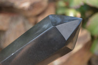 Polished Double Terminated Black Basalt Points  x 3 From Madagascar - Toprock Gemstones and Minerals 