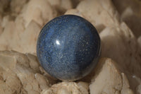 Polished Blue Lazulite Spheres  x 2 From Madagascar