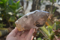 Polished Double Terminated Smokey Quartz Crystals  x 2 From Southern Africa