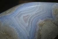 Polished Blue Lace Agate Standing Free Form  x 1 From Nsanje, Malawi - Toprock Gemstones and Minerals 