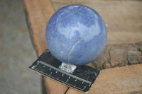 Polished Blue Lazulite Spheres  x 2 From Madagascar - Toprock Gemstones and Minerals 