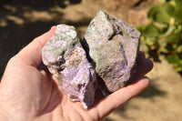 Natural Selected Stichtite & Green Serpentine (Atlantisite) Cobbed Specimens  x 12 From Barberton, South Africa - TopRock