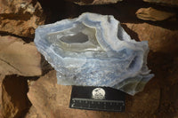 Natural Etched Blue Chalcedony Specimen x 1 From Nsanje, Malawi