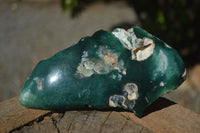 Polished One Side Polished Emerald Mtorolite Plates  x 3 From Zimbabwe - Toprock Gemstones and Minerals 