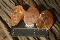 Natural Honey Aragonite Etched & Cobbed Pieces  x 35 From Namibia