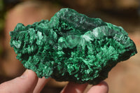 Natural Chatoyant Silky Malachite Specimens  x 4 From Kasompe, Congo