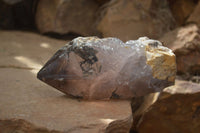 Polished Double Terminated Smokey Quartz Crystals  x 2 From Southern Africa